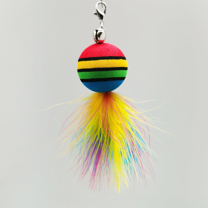 색깔 무지개 공 교체 머리