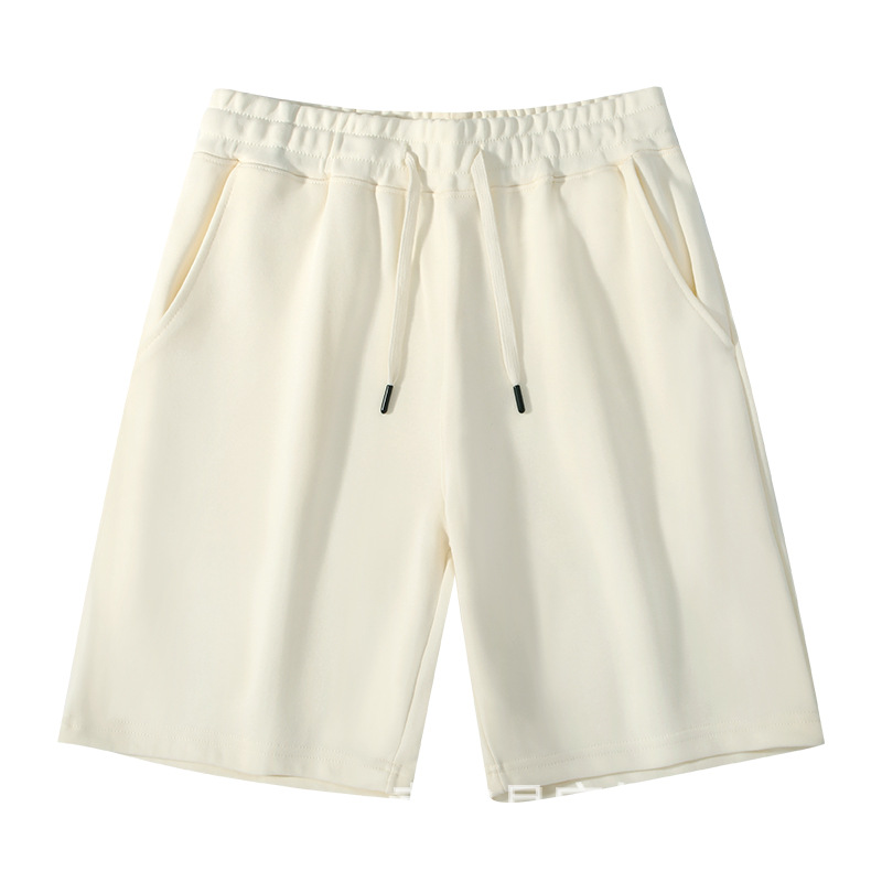 Apricot-colored cotton shorts