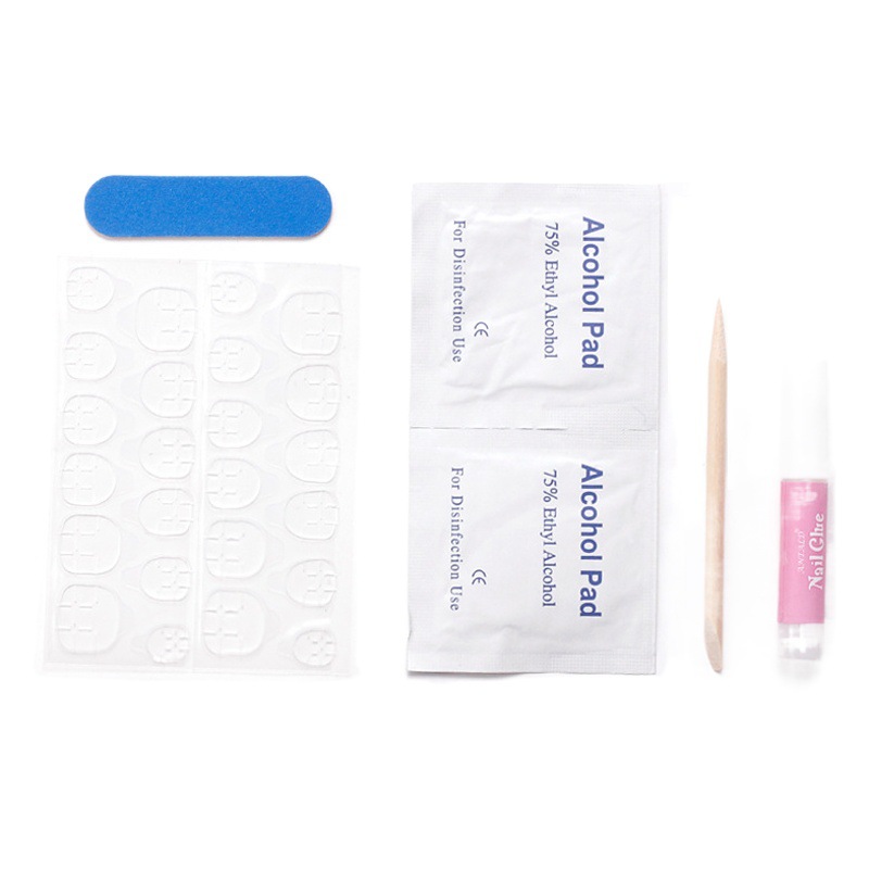 Juego de herramientas de uñas para uñas, accesorios terminados para uñas, limas de madera de gelatina de doble cara, juego de herramientas de herramientas de tabletas de alcohol