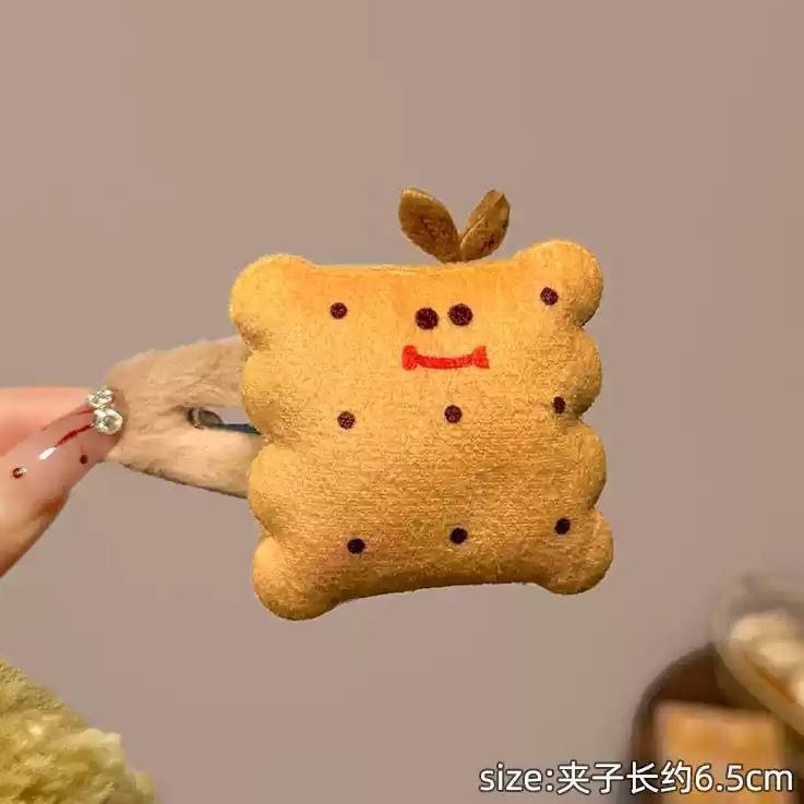 食品コーヒー色の漫画かわいいハンバーガーヘアピン女性の前髪クリップトーストパンヘアピン子供の細い髪 bb クリップ頭飾り|undefined