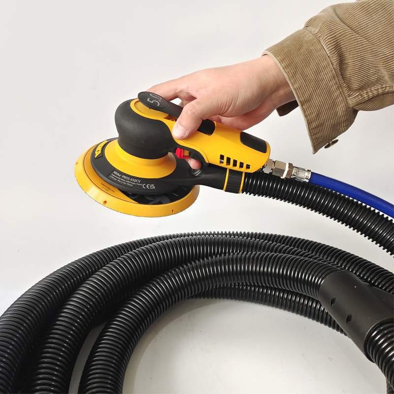 Molino finlandés MIRKA Máquina de lija neumática de papel de 6 pulgadas excéntrico 5 manguera coaxial tres en uno 5 molino seco de 5 pulgadas con 2.5