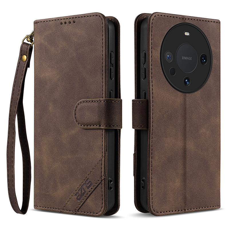 Suitable for Huawei Mate80Pro Mobile Phone Case, Flip Wallet Style, Huawei Mate70 Anti-Fall Protective Case with Lanyard