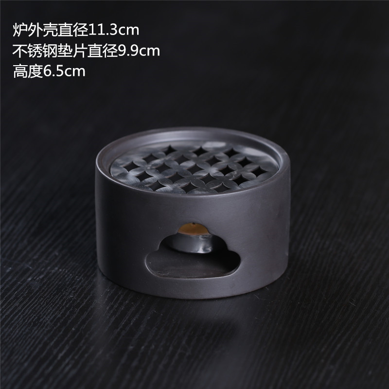 Vela de estilo japonés tetera calentador de té base tetera doméstica calefacción calentador de té Kung Fu ceremonia del té cero con calentador de té caliente
