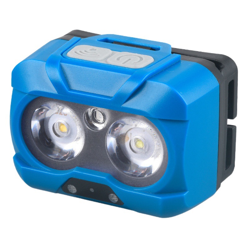 Senecio waving induction headlight fishing Light Night Fishing bait headlight red mosquito repellent light voice control headlight