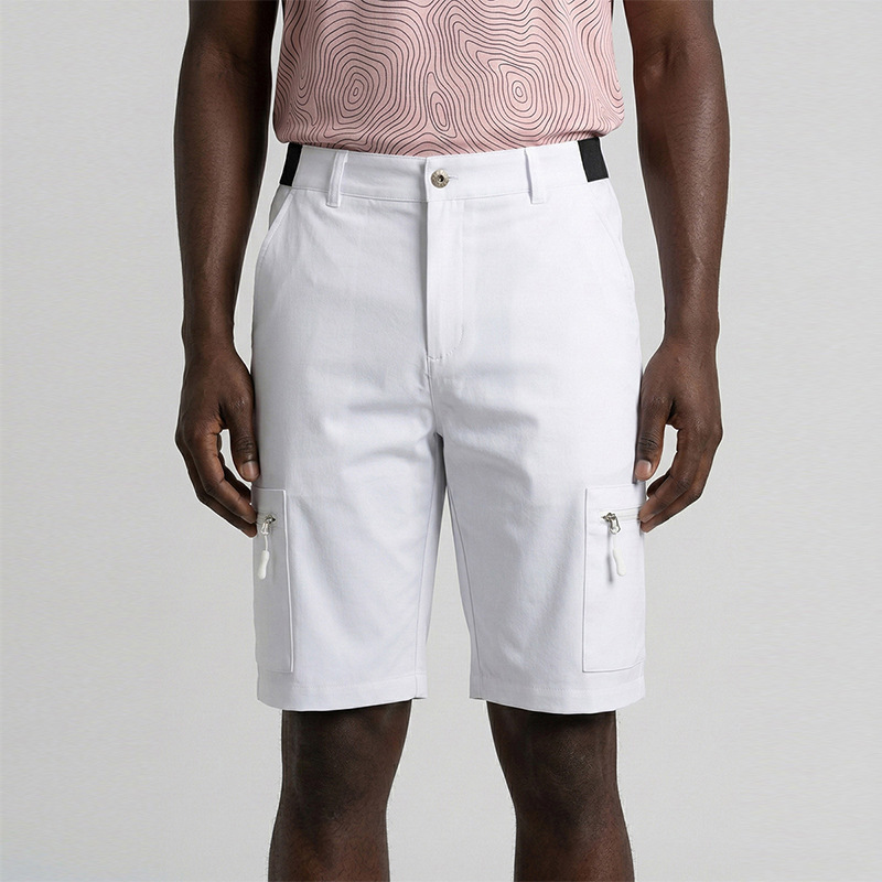 Customized Golf Men's High-Elastic Casual Shorts with Elastic Waistband, Refreshing and Breathable, Suitable for Commuting and Sports
