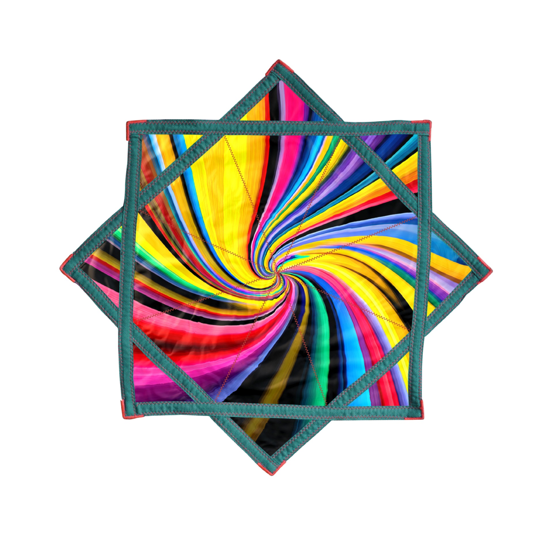 Wholesale 26-inch Flow Star UV reflective double-sided UV reflective printed durable triangular pin dapo