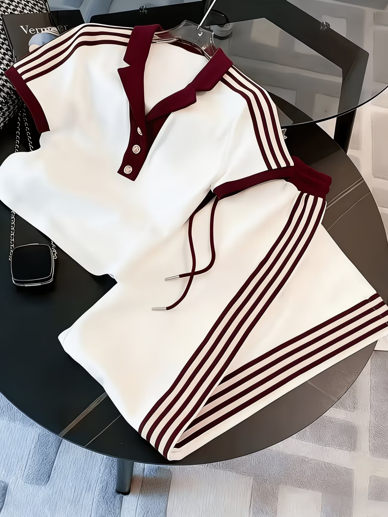 ​​2026 Women's Pullover Polo Set - Short Sleeve Casual Two-Piece Outfit​​_ecoleips.com