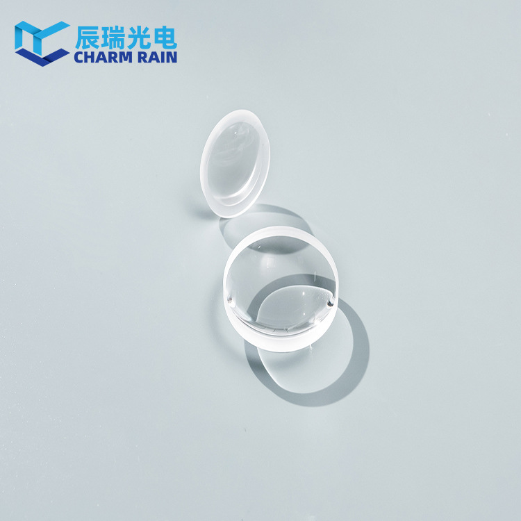 现货望远镜镜片玻璃透镜 Φ46.0mm凹凸弯月透镜