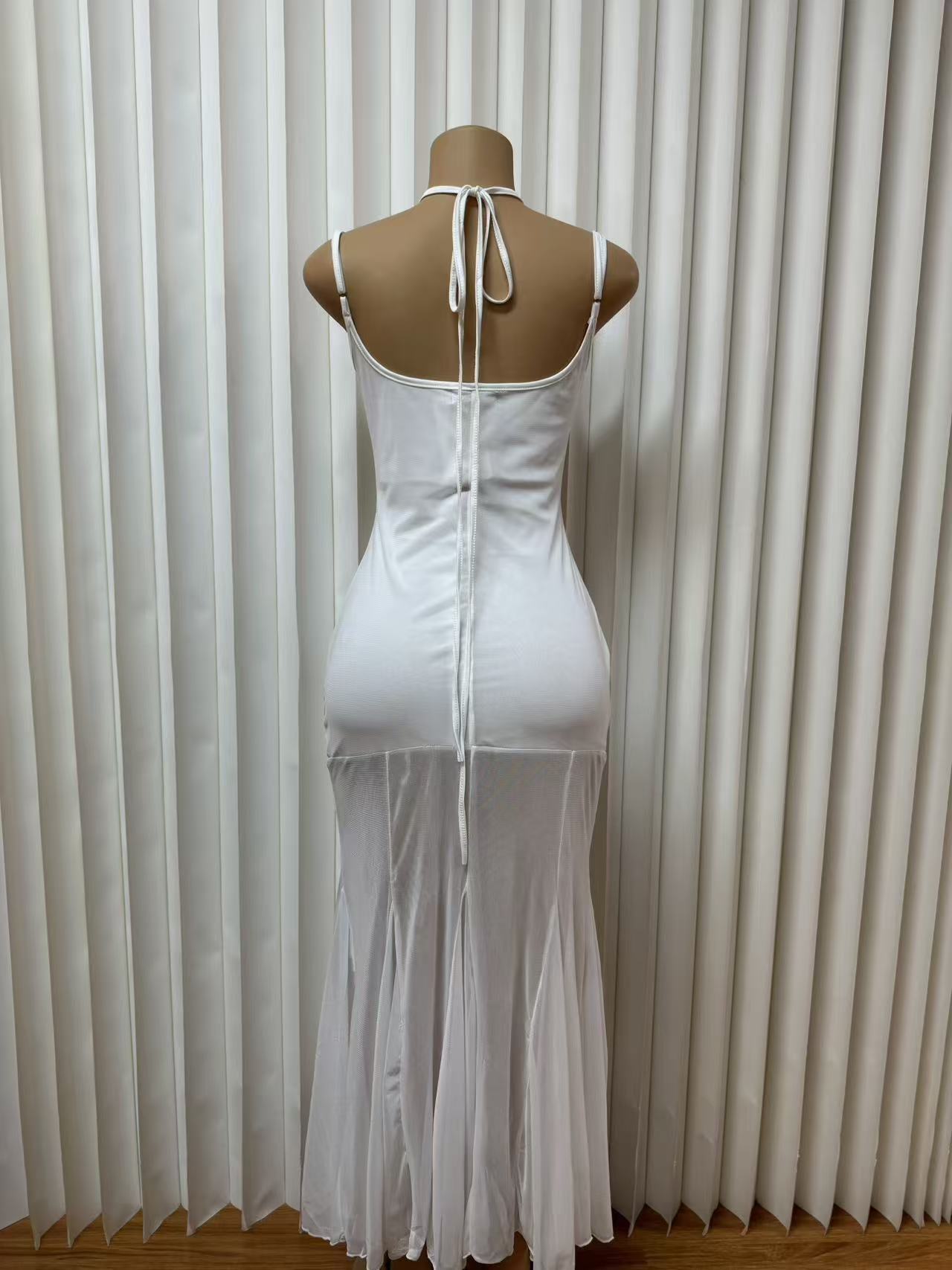 Sensational Cut-Out Bodycon Mermaid Mini Dress With Lace-Up Detail | Sexy High-Waisted Bustier Dress For Vacation & Night Out_ecoleips.com