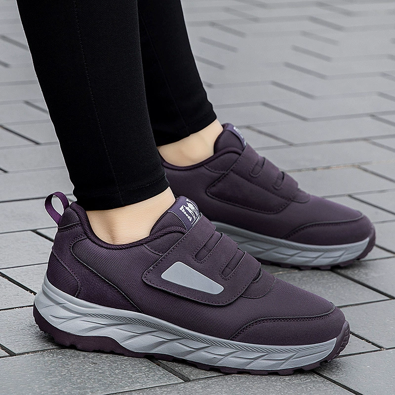 Новая трансграничная специальная широкая мягкая подошва сетка дышащая липучка женская повседневная одиночная обувь модный тренд кроссовки оптовая продажа