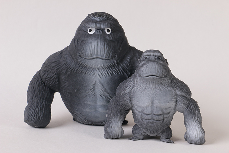 60g Weight Fidget Toys, squishy toy Toys Type TPR Material Orangutan Pattern Cartoon Style, Basic Style Total Huang Decompression Gorilla Toy Big Mouth Donkey Decompression Squeezing Toy Sand Carving Vent Artifact Bobo Chicken Internet-Famous Toys 无