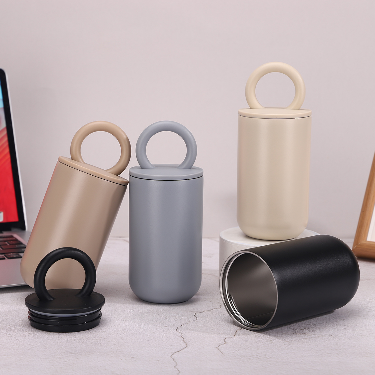 Insulated Stainless Steel Coffee Cup With Vacuum Layer For Office_voghion.com