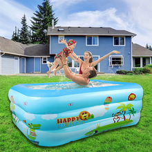 家用1.2米PVC充气儿童游泳池小型钓鱼池 玩具海洋球池充气水池