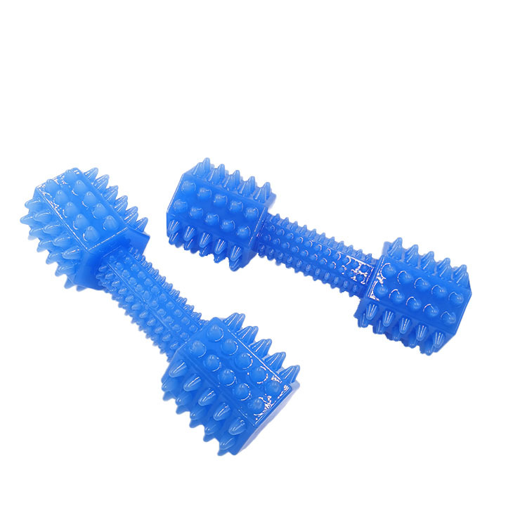 Nueva Barra de púas TPR juguete para mascotas perro juguete gato resistente a mordeduras juguete de sonido molar suministro directo de fábrica