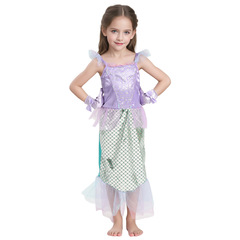 The Little Mermaid children's fairy tale role-playing performance Halloween party children's princess dress-up costume