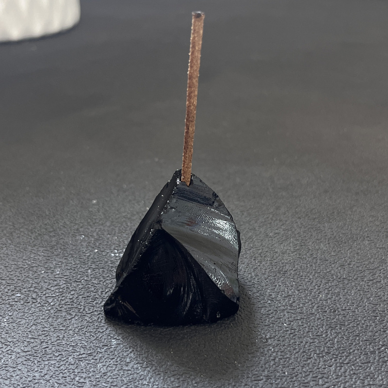 天然水晶原石香插底座摆件家居装饰品小众供佛香架线香创意礼品|undefined