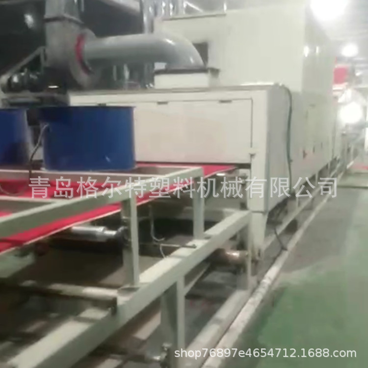 格尔特塑机宝丽美地垫生产线 PVC塑料丝圈地毯生产设备