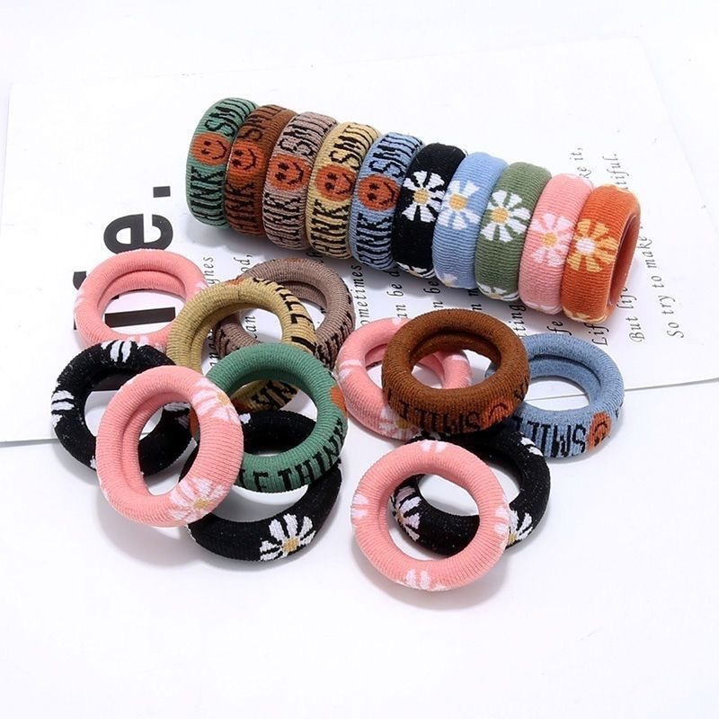 Moda nueva versión coreana de alta elasticidad sin costuras toallas anillo bola cabeza simple anillo de cabello cuerda de cabeza gruesa cuerda de cabeza grande