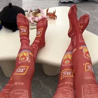 Носки с куриными когтями для женщин, забавные чулки для сна, длинные летние милые носки, носки для пары, подарки для общежития