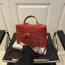 跨境女包2025新款百搭盒子包手提包单肩斜跨包流行时尚小方包网红