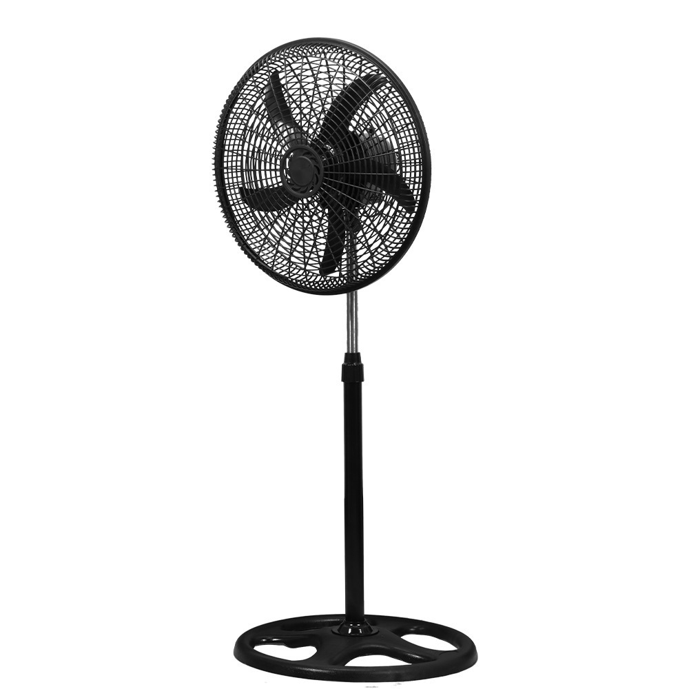 Fabricantes al por mayor 18 pulgadas ventilador de suelo de gran viento cubierta de malla de plástico negro gran ventilador de energía eólica África América del Sur comercio exterior