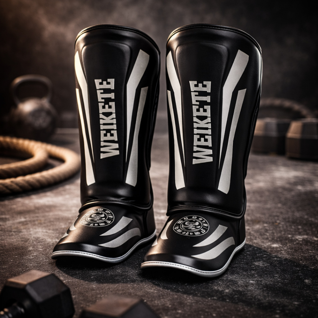 Cross-Border Wholesale Sanda Leg Guards with Foot Protection, Taekwondo Combat Training Leg Guards, Fighting Gear for Adults, Sanda Leg Guards