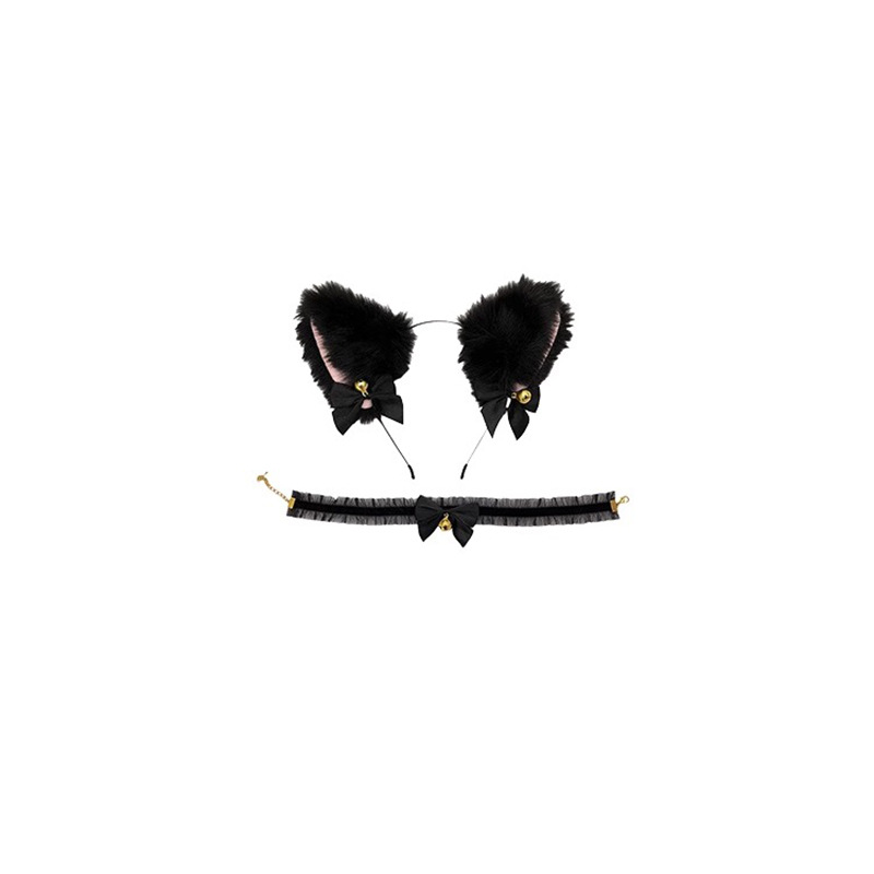 Arco de orejas de gato aro de cabello sexy gato aro de cabello adornamiento de cabello de Halloween accesorios de transmisión en vivo decoración divertida