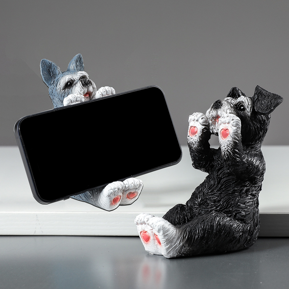 Cute Schnauzer Phone Stand