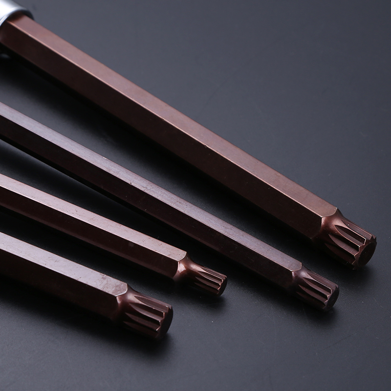 1/2 Llave eléctrica Dafei Juego de combinación hexagonal de 12 ángulos con cabezal de estrella de flor de ciruelo