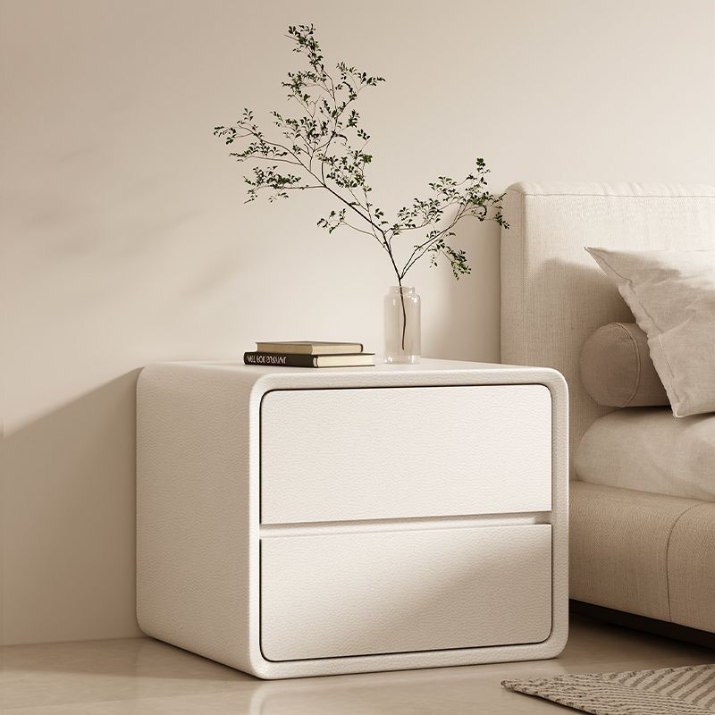 Cream Storage High-End Solid Wood Bedside Table Multi-Functional Minimalist Simple Modern Bedroom Creative Style Light Luxury Small