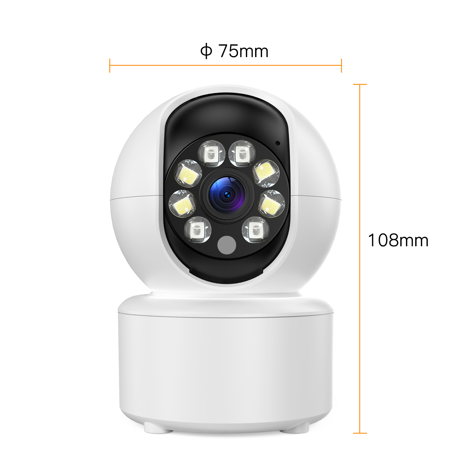 Kit de Cámaras de Monitoreo ABS Visión Nocturna a Color Intercomunicador Bidireccional para Exteriores