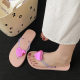 New Fashion Flip-Flops Women's Outer Wear Summer Sweet Style Heart-Shaped Flip-Flops Casual Flat Beach Sandals