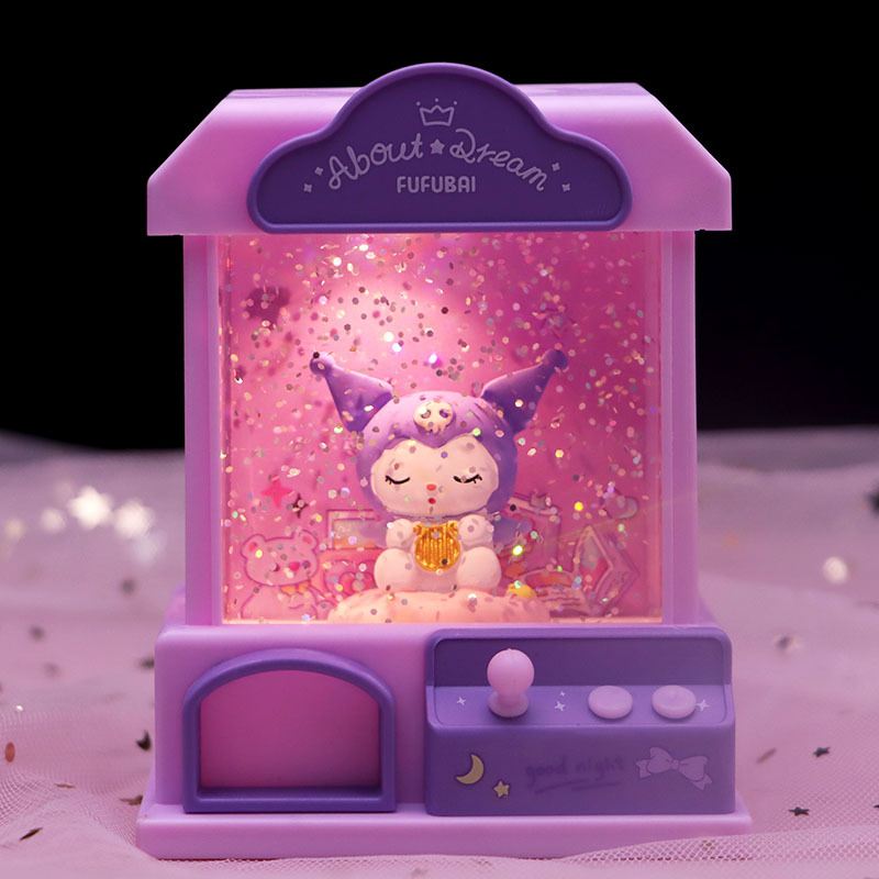 少女心水晶灯音乐盒可爱公主小夜灯生日礼物摆件学生用品精品批发