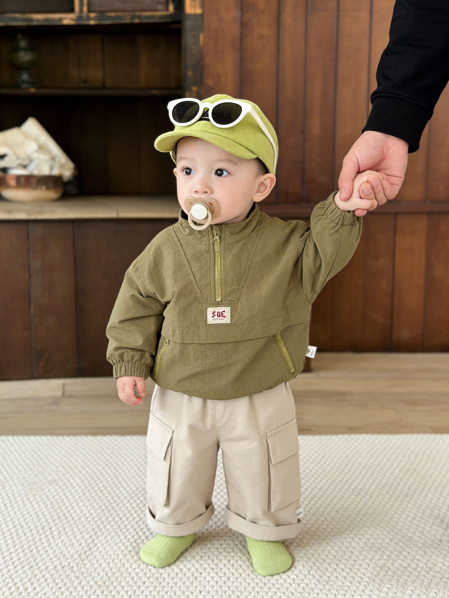 Chaqueta de primavera y otoño para niños, nuevo estilo de ropa de bebé, ropa de moda cool, ropa de bebé, chaqueta coreana