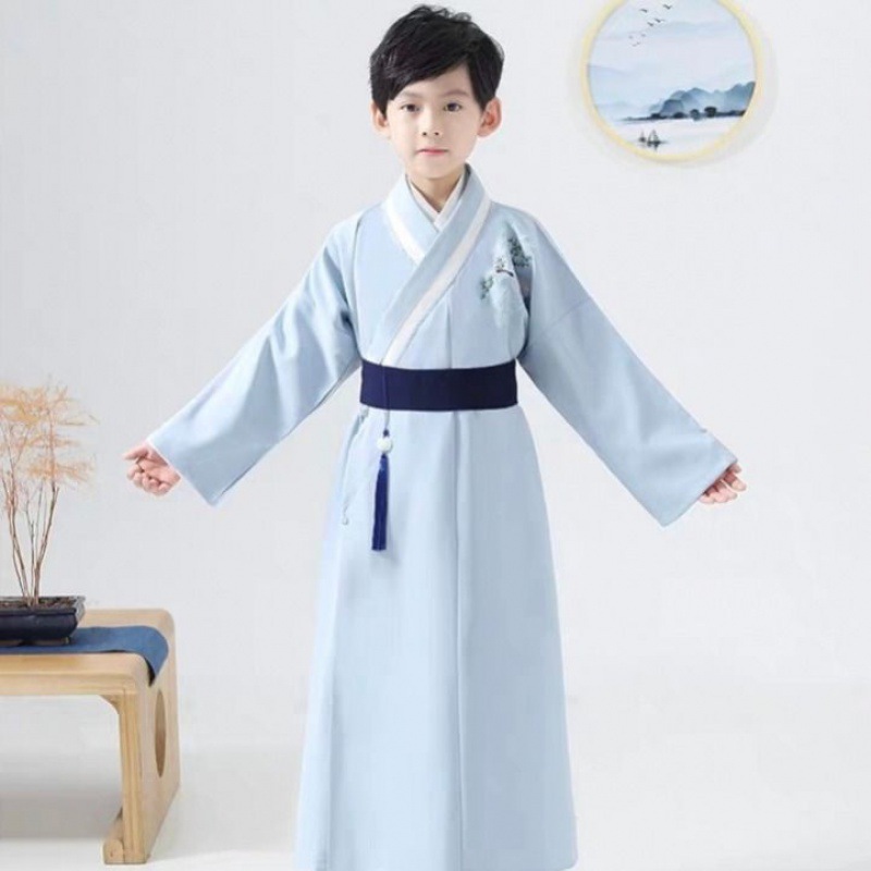 Improvement Hanfu Boy Chinese style Nunnery ancient costume Ultra cents Master suit children Tang costume Xian Qi student costume