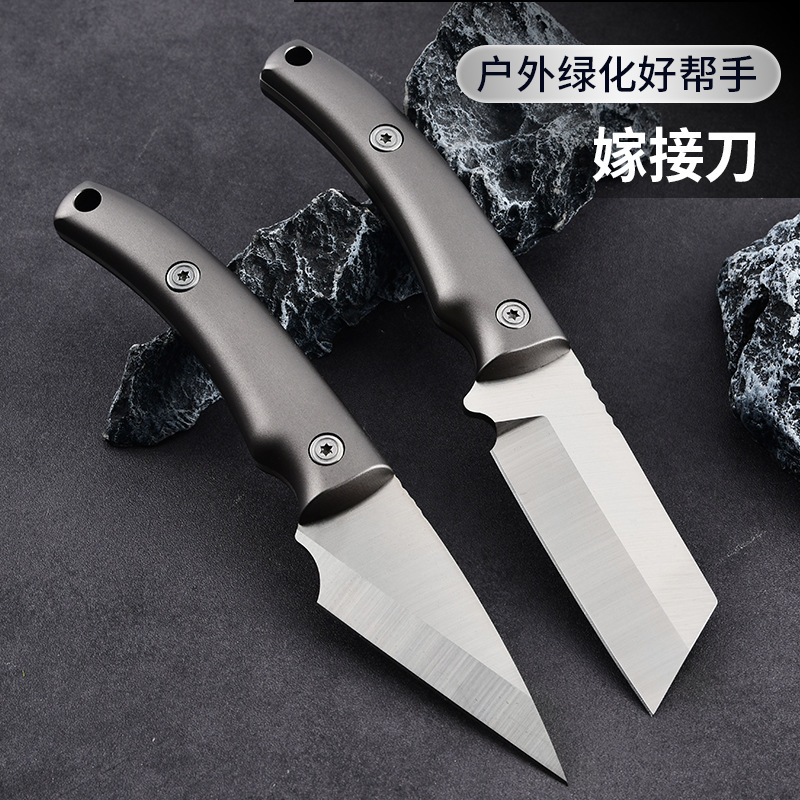 厂家直销折叠刀户外露营防身求生折刀高硬锋利军刀野外小刀铝柄