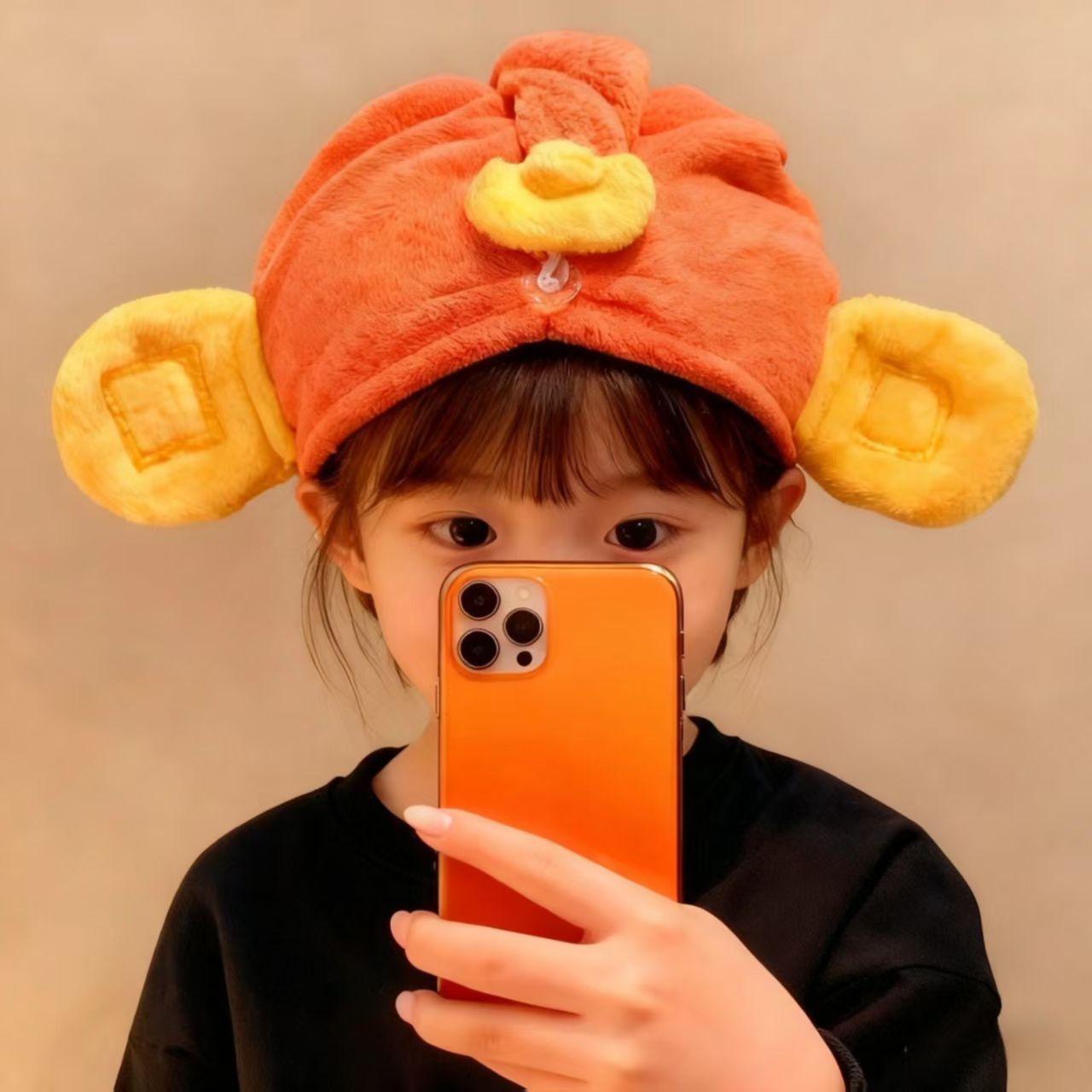 Serviette à cheveux cartoon absorbante bonnet de douche rapide_voghion.com