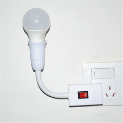 Switched Outlet Lamp Socket Plug-in Night Lamp E27 Screw Base Lamp Head Converter Plug Head Bedroom Bedside Small Table Lamp Manufacturer