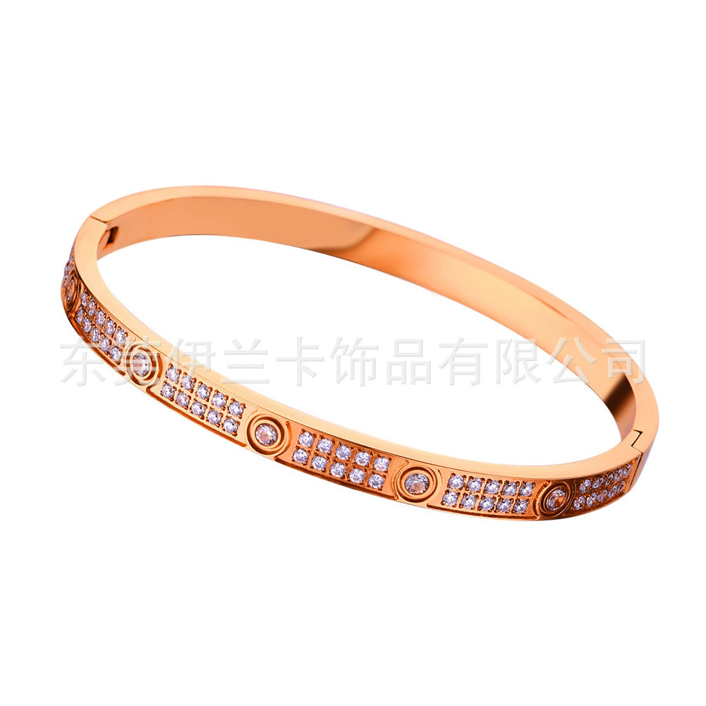 Bracelet stainless steel for beloved, light luxury style, 18 carat