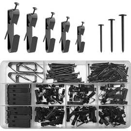 224件黑色图片挂钩,挂钉,挂画,挂画,挂框五金件图片挂钩壁挂套件