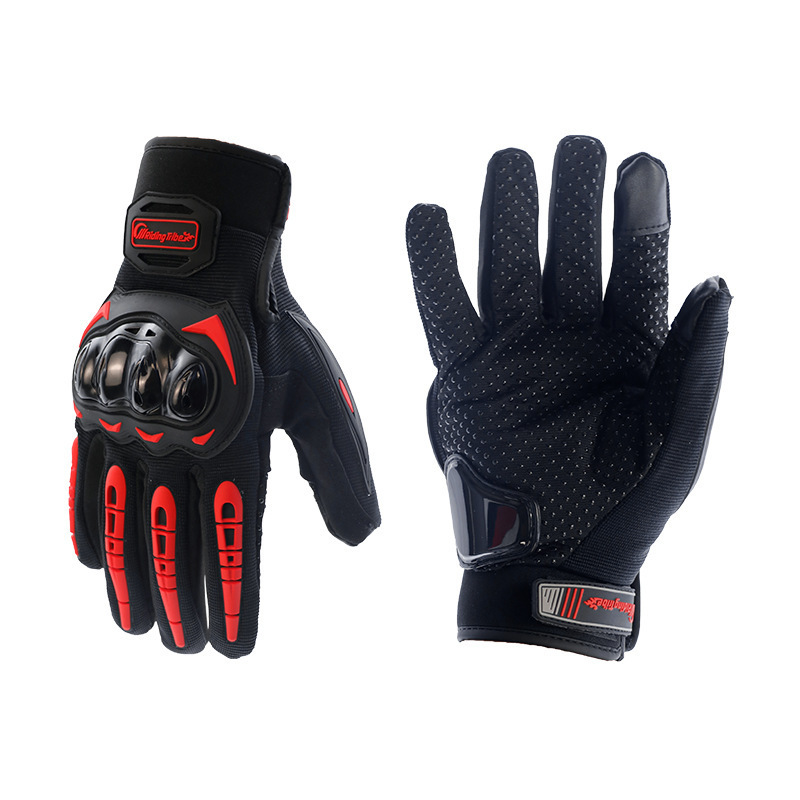 Motocicleta guantes de montar de dedo completo coche de carretera de verano hombre pantalla táctil anti-caída antideslizante motocicleta de montaña de fábrica