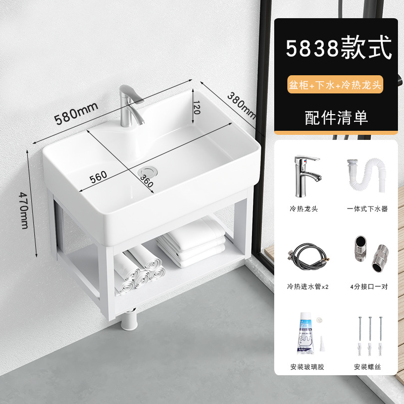 59*39cm + escurridor + grifo caliente y fría