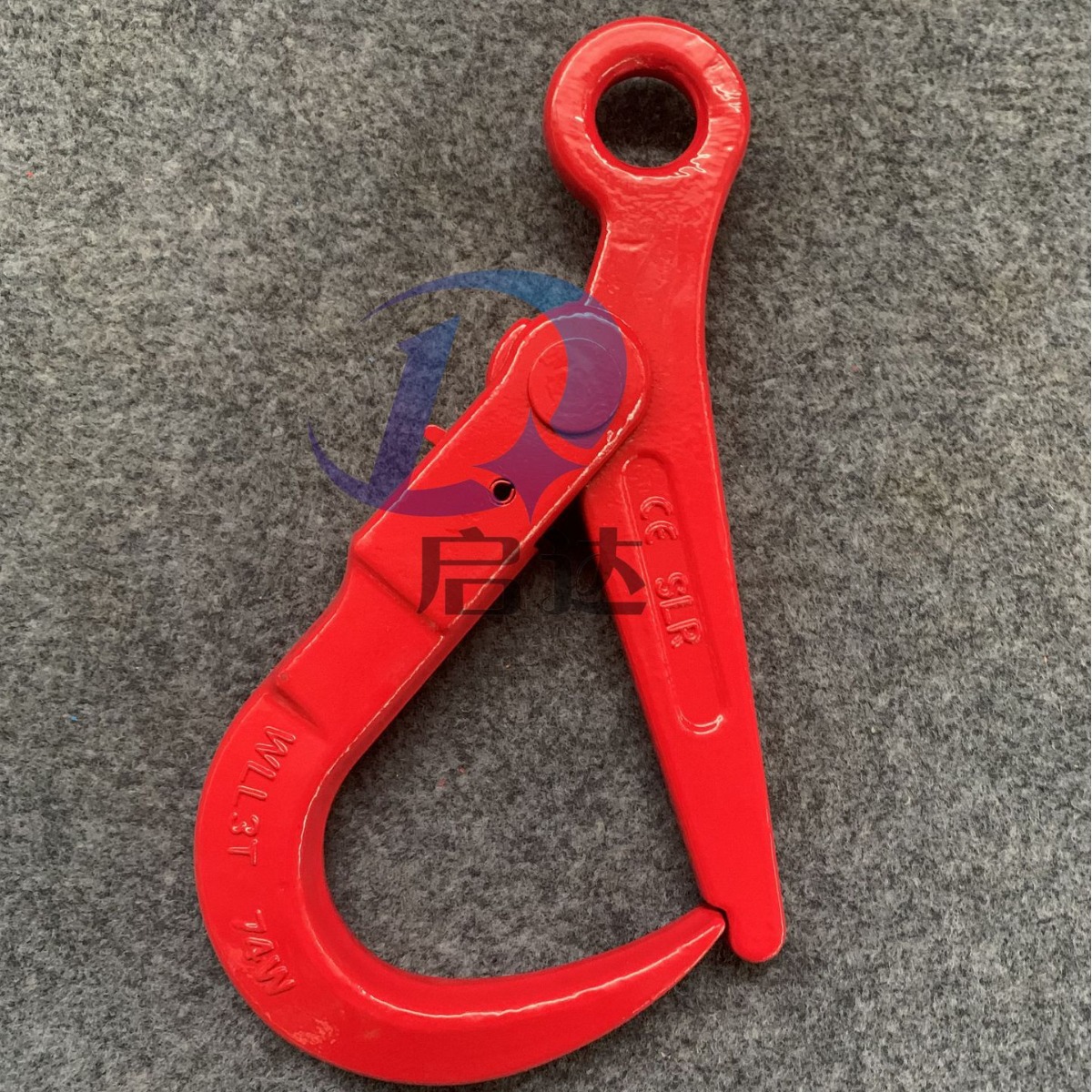 日式眼型安全钩合金钢眼型安全钩起重吊钩锁具挂钩吊车安全钩厂家