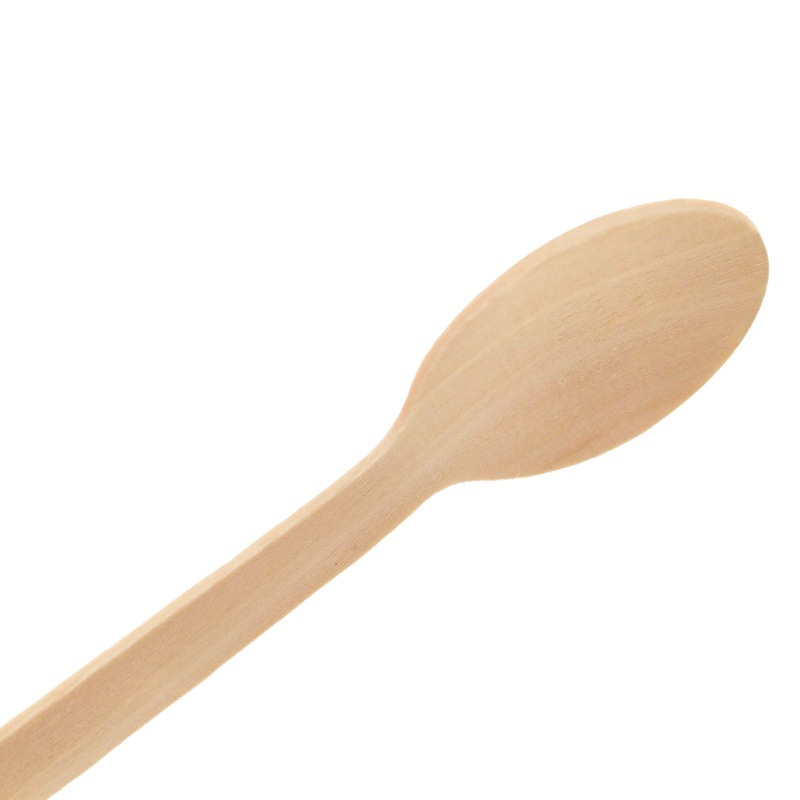 Palillos de bambú desechables cuchara de madera conjunto de cuatro piezas biodegradable protección ambiental para llevar embalaje vajilla bolsa de comida 200 sets