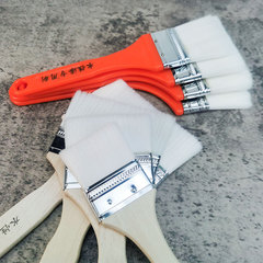 Brush for water-based paint Polyester fiber paint brush Fine-bristled brush Water-based brush Wooden handle water-based soft brush