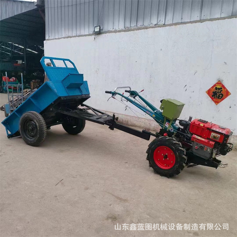 手扶拖拉机20马力多功能山地开荒耕地机 柴油电启动开沟旋耕机