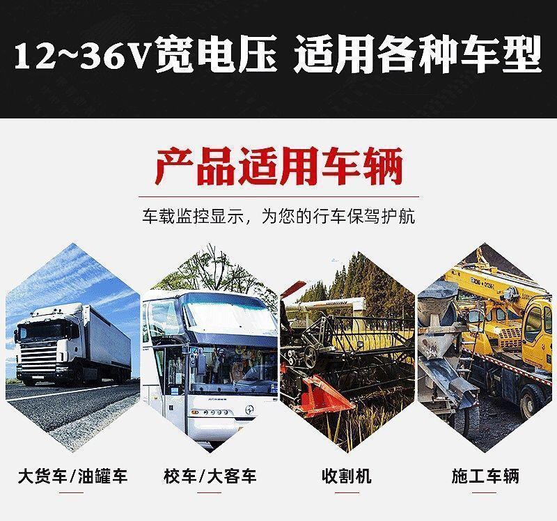 Truck Reversing Camera System with Monitor for Semi-Trailers, Self-Installable Reversing Camera and Radar Combo