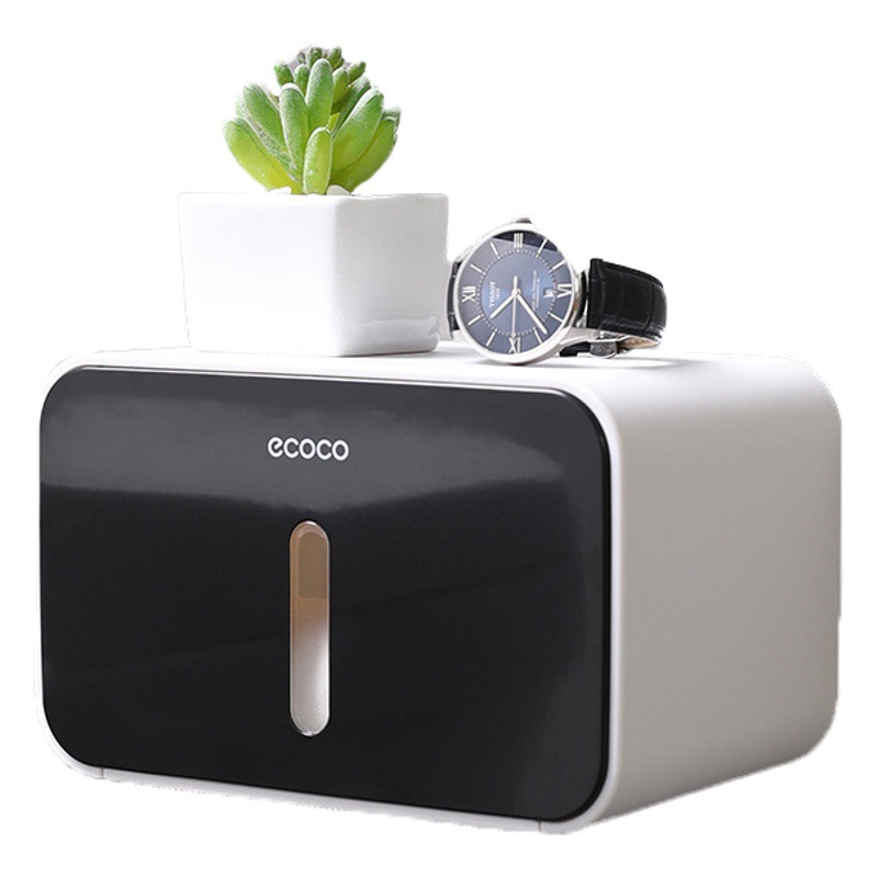 Caja de Papel Higiénico Montada en Pared – Impermeable y Sin Perforación