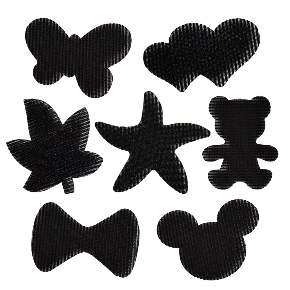 Korean version of cute black bangs love style personality magic stickers single independent packaging