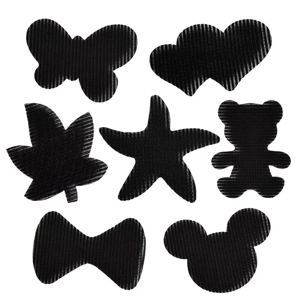 Korean version of cute black bangs love style personality magic stickers single independent packaging